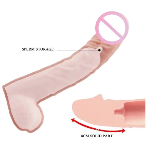 Удлиняющая насадка (на 8 см) BAILE - SEX TOYS BIG MAN, BI-026238: Материал TPR (термопластичная резина)