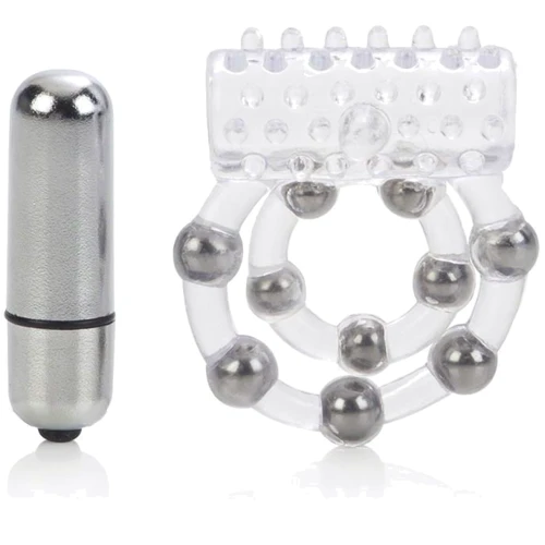 Віброкільце з 10 кульками Maximus Ring 10 Stroker Beads фото 5