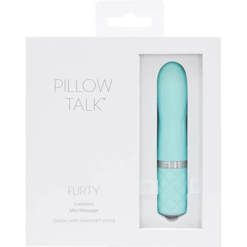 Розкішний вібратор PILLOW TALK - Flirty Teal з кристалом Сваровські: Для кого Для жінок