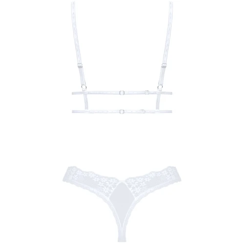 Изысканный комплект Obsessive Heavenlly 2-pcs set White M/L: Декор Бант