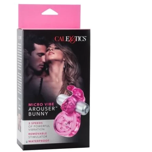 Ерекційне віброкільце CalExotics Micro Vibe Arouser Bunny: Колір фіолетовий