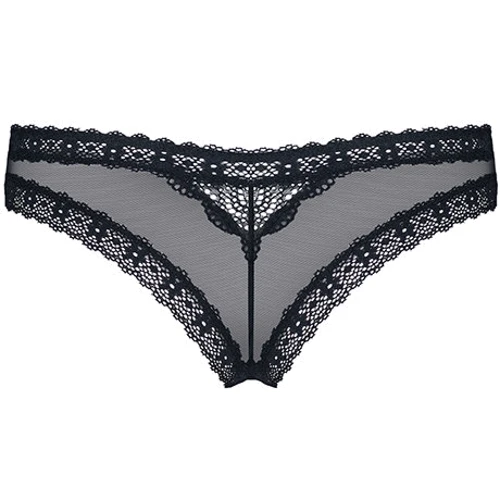Эротические трусики с кружевом и подвеской Obsessive 820-PAN-1, S/M фото 5