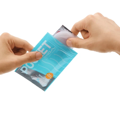 Мастурбатор TENGA Pocket Wave Line: Глубина, см 8