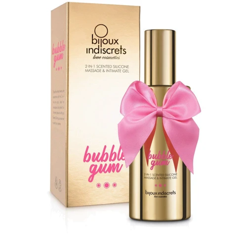 Массажный гель-лубрикант 2 в 1 Bijoux Cosmetiques BUBBLEGUM, 100 мл: Для кого Унисекс