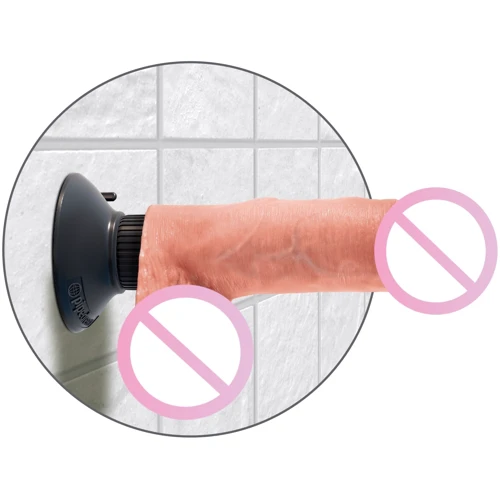 Вибратор Vibrating King Cock 7 with Balls, 12.7x4.1 см: Тип и форма Реалистичные