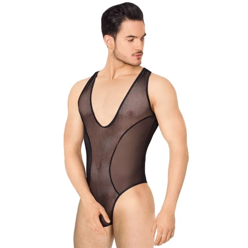 Мужское боди SoftLine - Body 4609, XL (black)