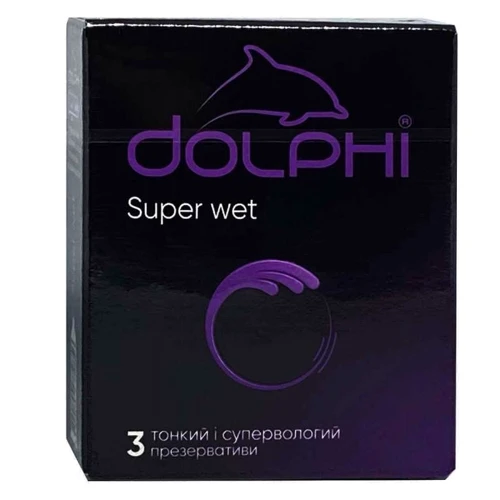 Презервативи DOLPHI Super Wet 3 шт