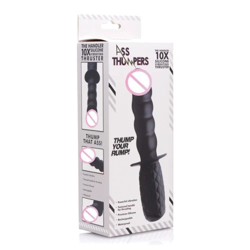 Анальный вибратор с рукоятью The Handler 10x Silicone Vibrating Thruster: Тип и форма Вибромассажер