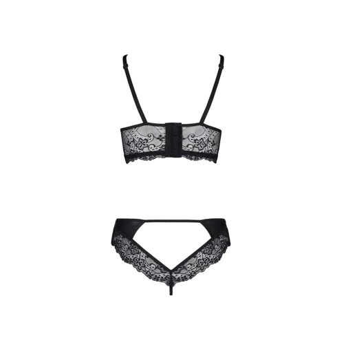 Комплект из эко-кожи с кружевом Loona Set black L/XL - Passion: Для кого Для женщин