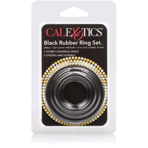 CalExotics Rubber Ring - 3 Piece Set - набір ерекційних кілець: Для кого Для чоловіків