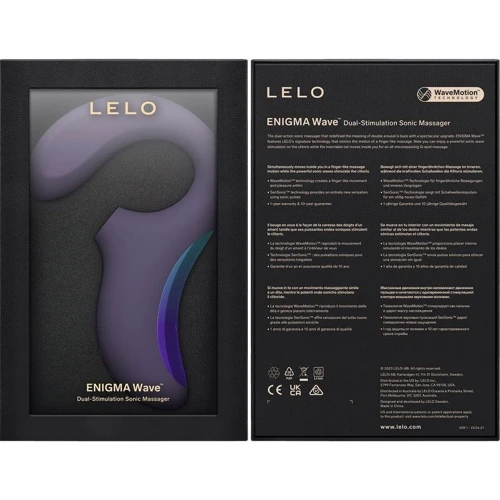 Кліторально-вагінальний звуковий стимулятор LELO Enigma WAVE Cyber Purple фото 7