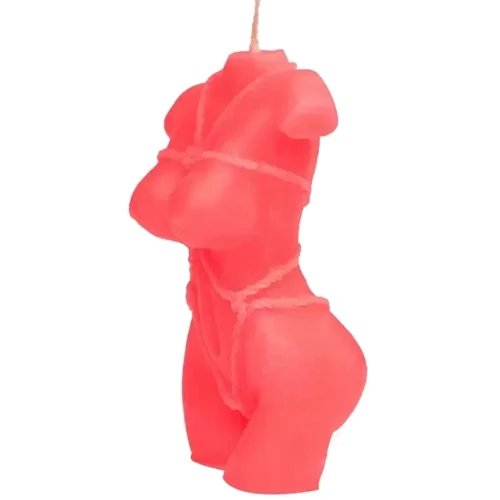 Свеча LOVE FLAME - Shibari II Red Fluor, CPS13-RED: Цвет красный