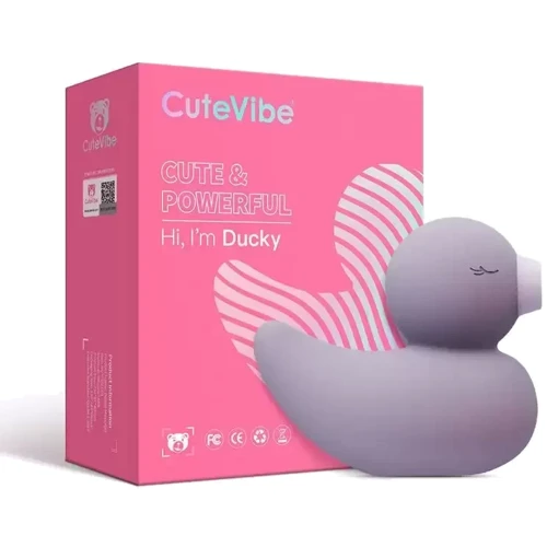 Вакуумний вібратор CuteVibe Ducky Grey: Призначення Вакуумні