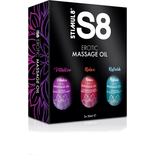 Набір масажних масел S8 Massage Oil Box, 3x 50 мл фото 4