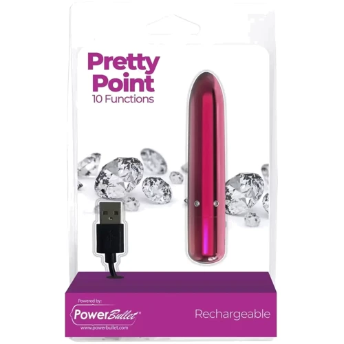 Вибропуля PowerBullet Pretty Point Rechargeable Pink: Тип управления Кнопочное