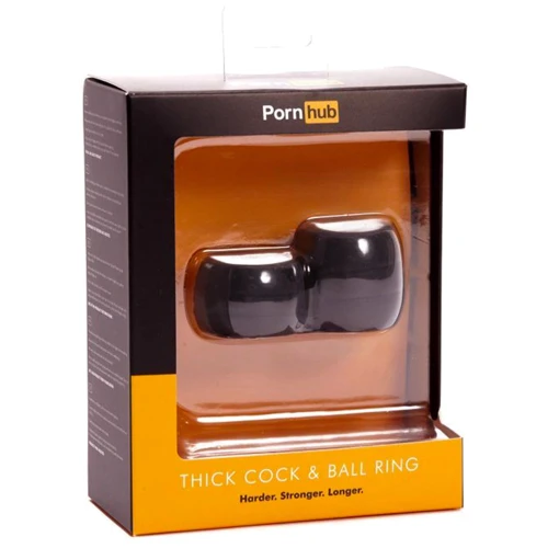 Pornhub Thick Cock and Ball Ring ерекціонние кільця для члена і мошонки: Колір чорний
