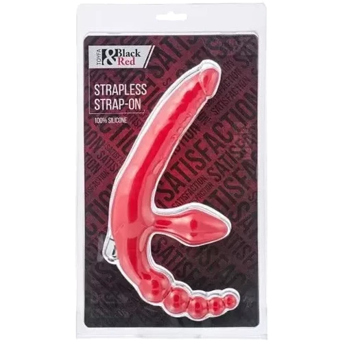 Безремневой страпон Black & Red By Toyfa Strapless Strap-On: Тип Двухсторонние