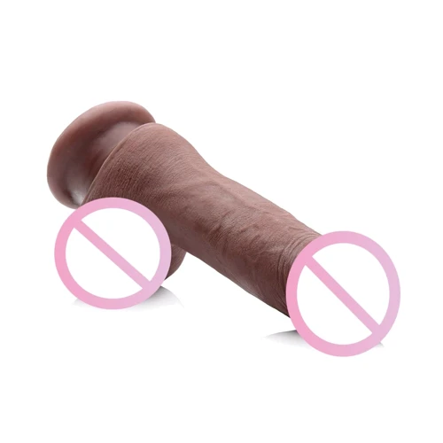 7 Inch Ultra Real Dual Layer Suction Cup Dildo - Medium Skin Tone фаллоимитатор 15x4.5 см, коричневый: Назначение Вагинальные