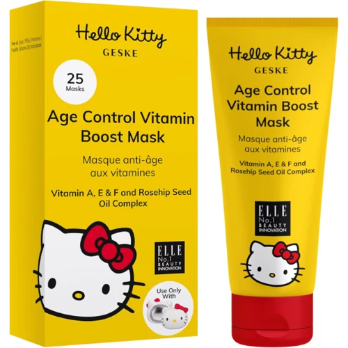 GESKE Age Control Vitamin Boost Mask by Hello Kitty Head Антивозрастная маска с витаминным комплексом 50 ml