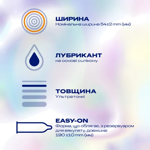 Презервативи латексні зі змазкою DUREX №12 INVISIBLE (XL): Текстура Гладкі