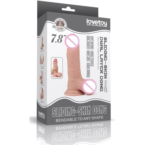 Фаллоимитатор LoveToy Sliding-Skin Dong Flesh 7.8": Назначение Вагинальные
