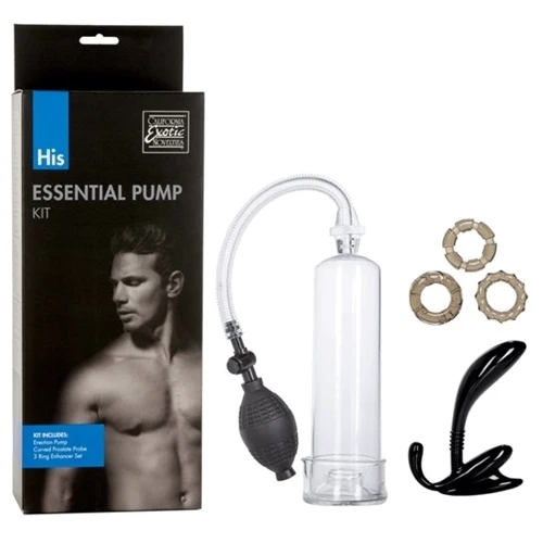 Набір для збільшення члена His Essential Pump Kit: Наявність вібрації  немає