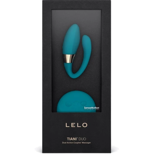 Вібратор для пар LELO Tiani Duo Ocean Blue, 2 мотори, пульт ДУ фото 8