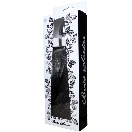 Анальная пробка S с хвостом BOSS of TOYS Boss Series Fox TAIL Black XXL, BS6400097: Наличие вибрации Нет