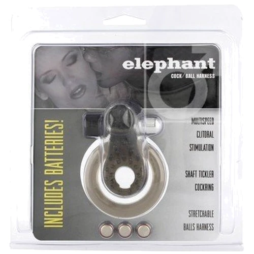 Эрекционное кольцо с вибрацией Cock & Ball Ring Elephant: Производитель Seven Creations