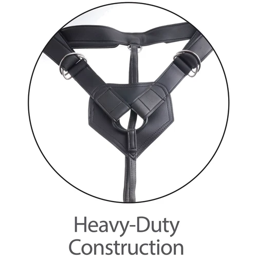 Страпон с двойным фаллоимитатором Pipdream Harness 7 Two Cocks One Hole, 17,8х4,5 см: Тип крепления На трусиках
