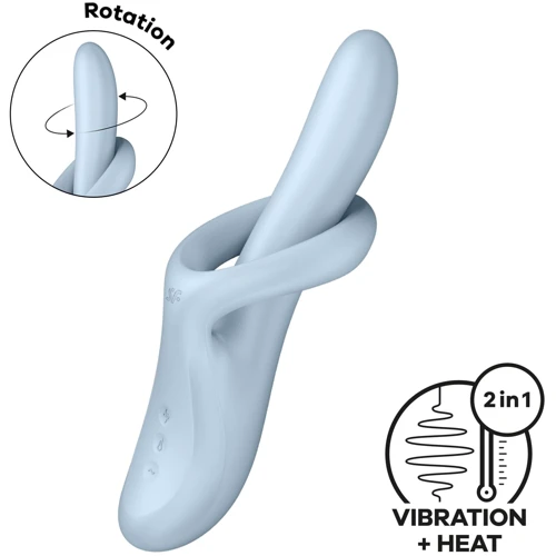 Вибратор Satisfyer Heat Flex 4 Blue: Тип и форма Кролик