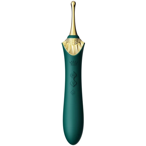 Мультифункциональный вибратор Zalo - Bess 2 Turquoise Green (4 насадки, подогрев): Назначение Клиторальные