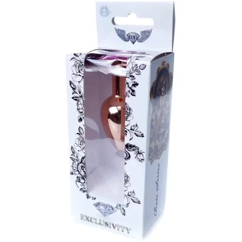 Анальная пробка с кристаллом BOSS of TOYS Boss Series - Jewellery Red Gold PLUG Rose S, BS6400108 фото 7