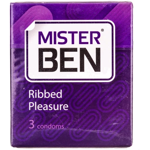 Презервативи Mister Ben Ribbed Pleasure, 3 шт