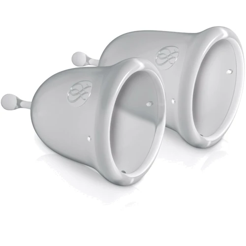 Набір менструальних чаш Jimmyjane Menstrual Cups, 14 мл і 21 мл, прозорий фото 3