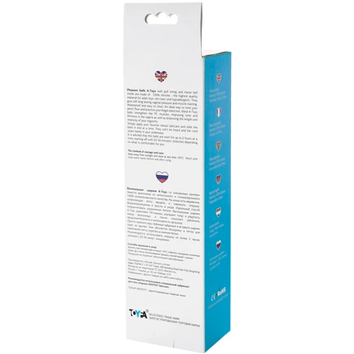 Вагинальные шарики Toyfa A-Toys Pleasure Balls Blue: Наличие вибрации Нет