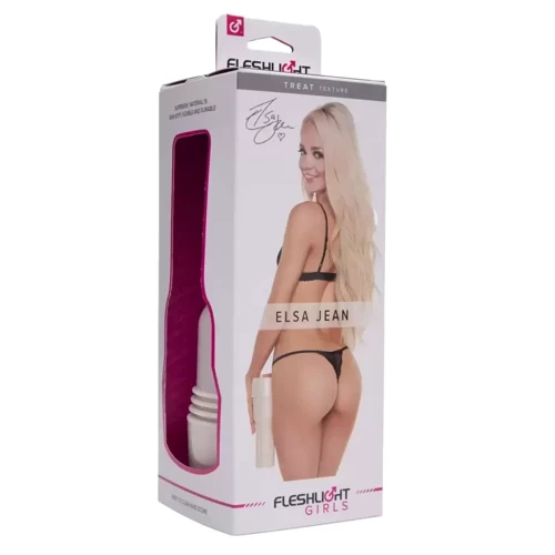 Мастурбатор Fleshlight Girls: Elsa Jean — Treat, со слепка ануса, очень нежный: Материал Пластик, Киберкожа