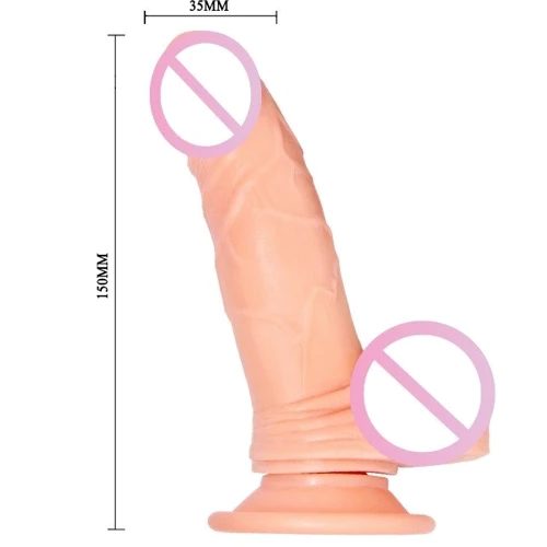 Вибратор Barbara Mark Multi Speed Real Vibrator Flesh: Длина, см 15