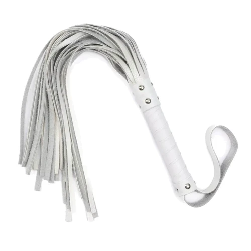 Флоггер из комбинированной кожи Flirty COMBO Leather - White, BM-00013: Производитель Flirty