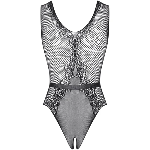 Сексуальный боди с пикантным вырезом Obsessive B115 black S/M/L: Декор Бант