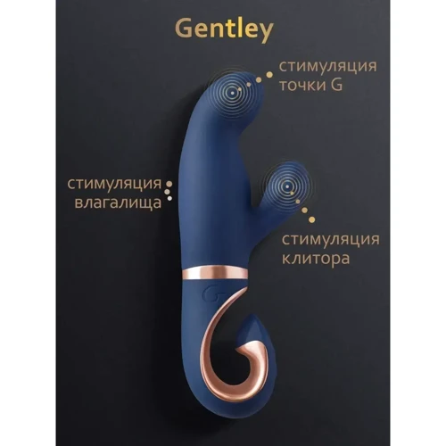 Вибратор кролик Gvibe Gentley Caribbean Blue: Тип и форма Кролик