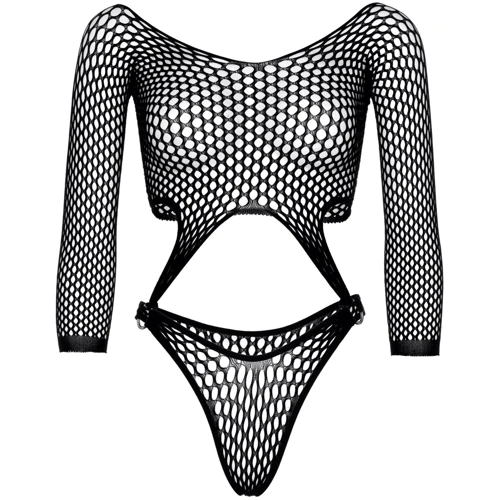 Боді Leg Avenue Top bodysuit with thong back Black: Декор Без декора