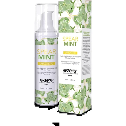 Распродажа! Массажное масло EXSENS Organic Spear Mint 50мл разогревающее (срок годности 10.2020)