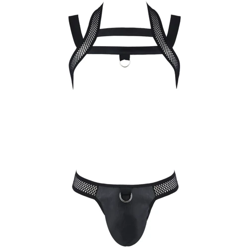 Соблазнительный комплект Passion 043 SET JACOB black XXL/XXXL: Вид Комплекты