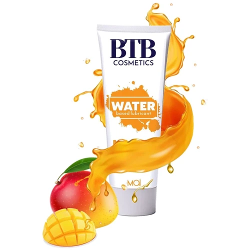 Смазка на водной основе MAI BTB FLAVORED MANGO с ароматом манго (100 мл): Основа Водная