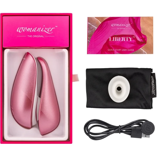 Клиторальный стимулятор Womanizer Liberty Pink rose pink: Диаметр, см 5.5