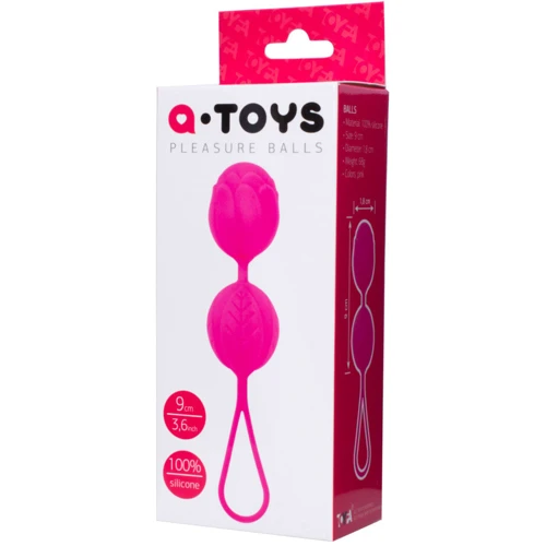 Вагінальні кульки Toyfa A-Toys Pleasure Ball Рink: Кількість кульок 2