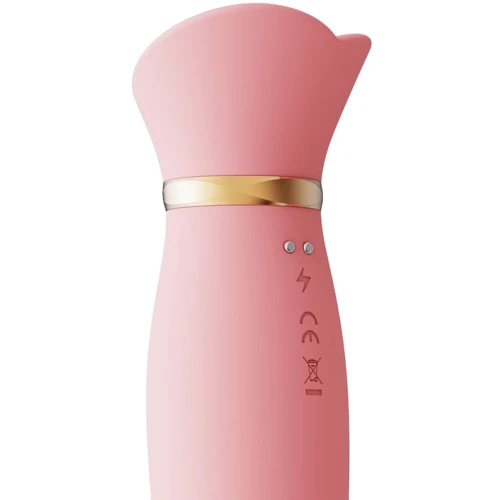 Пульсатор-вибратор с вакуумной стимуляцией клитора Zalo - ROSE Thruster Strawberry Pink: Тип и форма Кролик