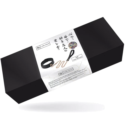 Ошейник с поводком Liebe Seele Black Organosilicon Collar with Leash: Цвет черный