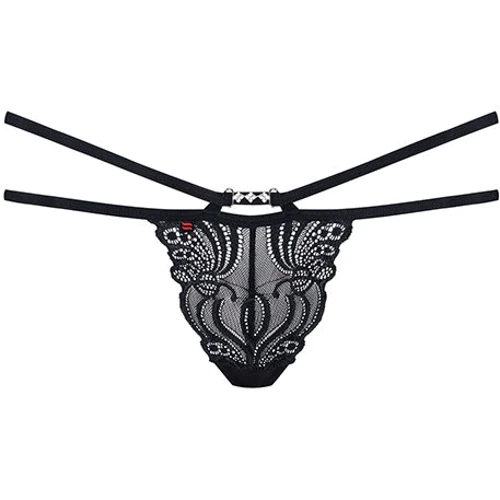 Еротичні мереживні стринги Obsessive 828-THO-1, S / M: Матеріал поліамід
